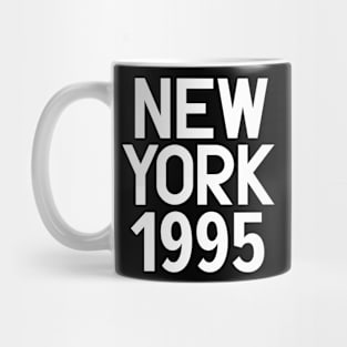 New York Birth Year Series: Modern Typography - New York 1995 Mug